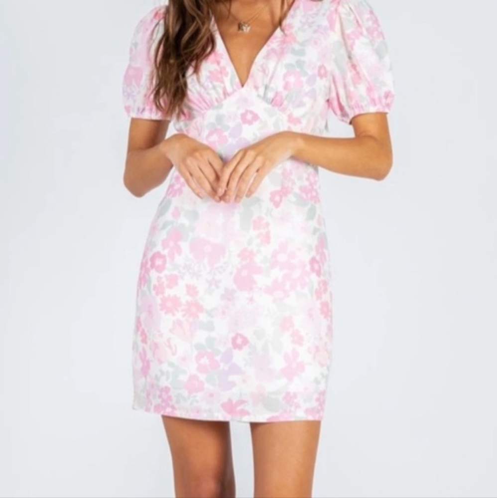 Princess Polly Pink Floral Mini Dress